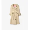Trench Coat lungo in gabardine Fitzrovia con imbottitura