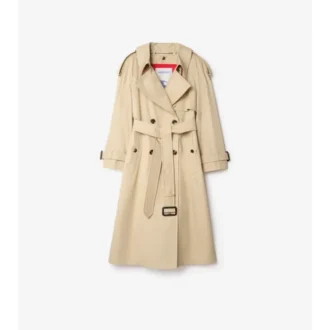 Trench Coat lungo in gabardine Fitzrovia con imbottitura