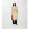 Trench Coat lungo in gabardine Fitzrovia con imbottitura