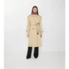 Trench Coat lungo in gabardine Fitzrovia con imbottitura