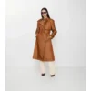 Trench Coat lungo in misto nylon
