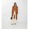 Trench Coat lungo in misto nylon