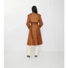 Trench Coat lungo in misto nylon