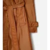 Trench Coat lungo in misto nylon