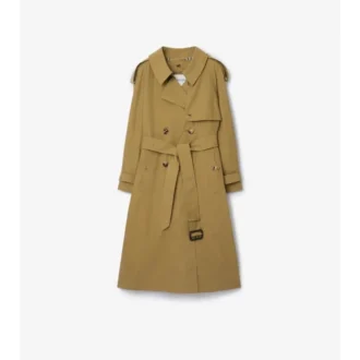 Trench Coat lungo in tela Fitzrovia con imbottitura