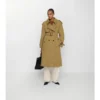 Trench Coat lungo in tela Fitzrovia con imbottitura