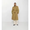 Trench Coat lungo in tela Fitzrovia con imbottitura