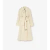 Trench Coat lungo in tela Trerose