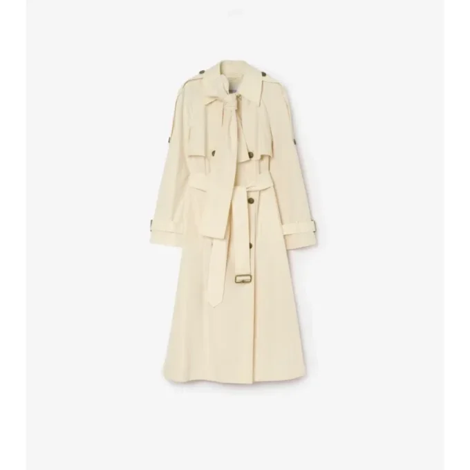 Trench Coat lungo in tela Trerose