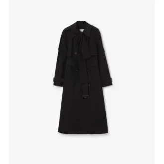 Trench Coat lungo in tela Trerose