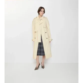 Trench Coat lungo in tela Trerose