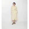Trench Coat lungo in tela Trerose