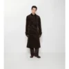 Trench Coat lungo in velluto a coste