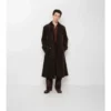 Trench Coat lungo in velluto a coste