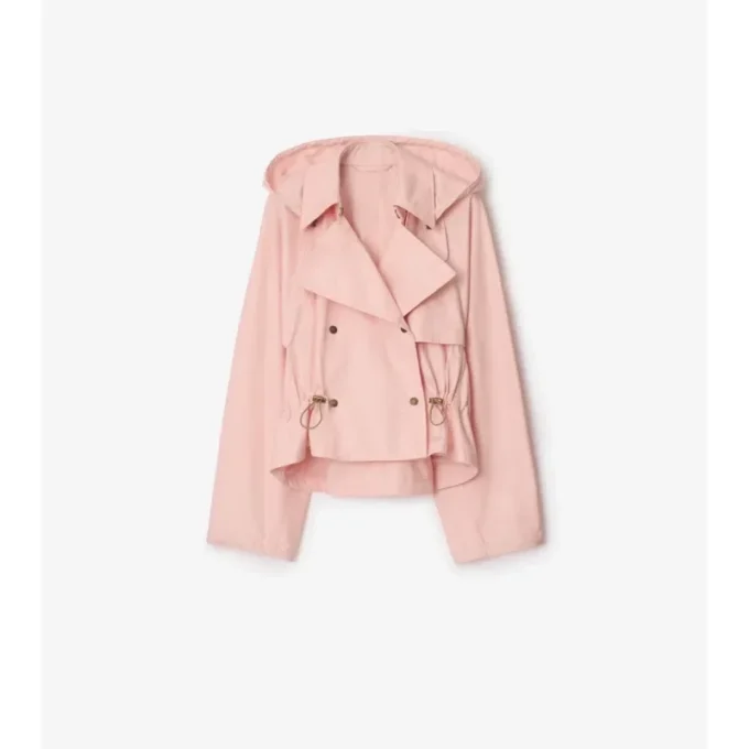 Trench con cappuccio in Tropical Gabardine