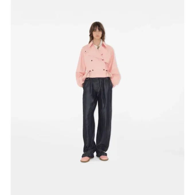 Trench con cappuccio in Tropical Gabardine