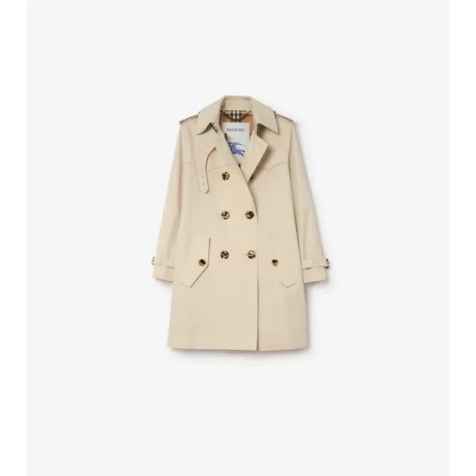 Trench corto Summerside in Gabardine 