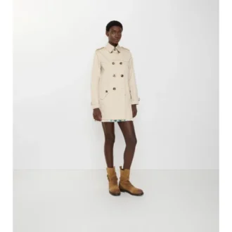 Trench corto Summerside in Gabardine 