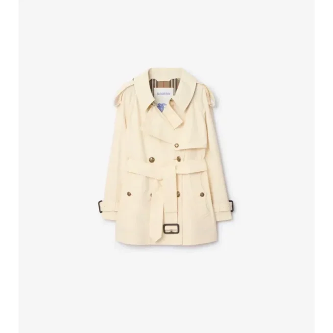 Trench Fitzrovia corto in cotone leggero