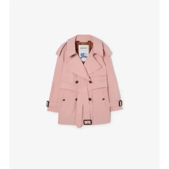 Trench Fitzrovia corto in cotone leggero