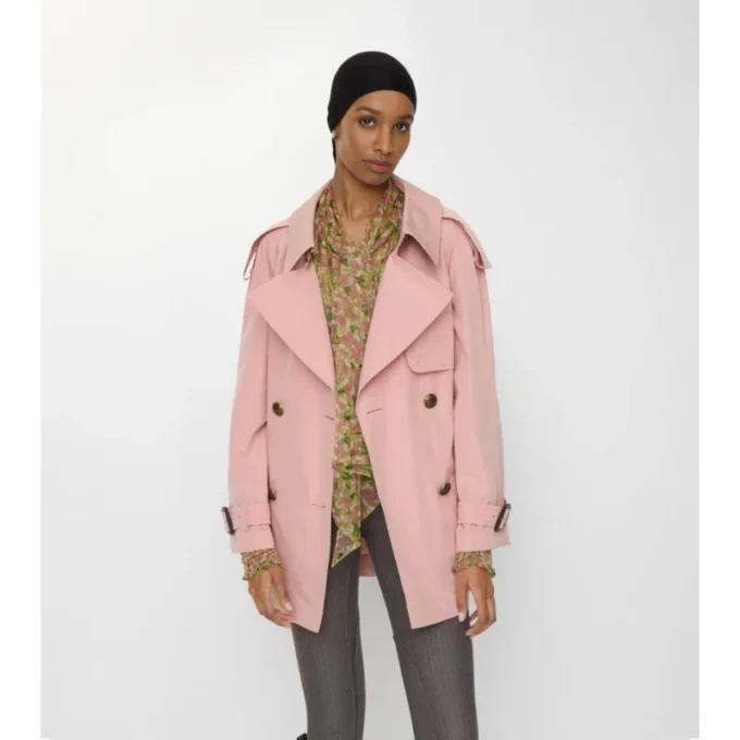 Trench Fitzrovia corto in cotone leggero