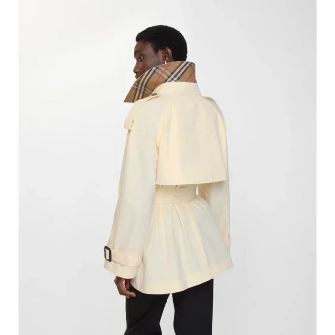 Trench Fitzrovia corto in cotone leggero