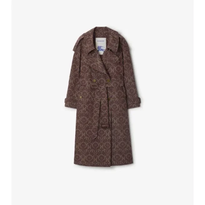 Trench Fitzrovia lungo in misto viscosa in stile barocco