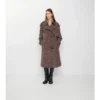 Trench Fitzrovia lungo in misto viscosa in stile barocco