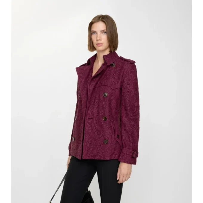 Trench Foxfield corto in pizzo Paisley