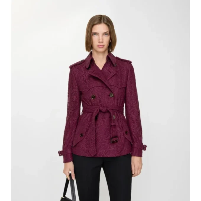 Trench Foxfield corto in pizzo Paisley