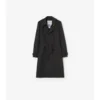 Trench Foxfield lungo in misto nylon con motivo geometrico