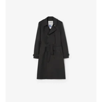 Trench Foxfield lungo in misto nylon con motivo geometrico