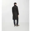 Trench Foxfield lungo in misto nylon con motivo geometrico