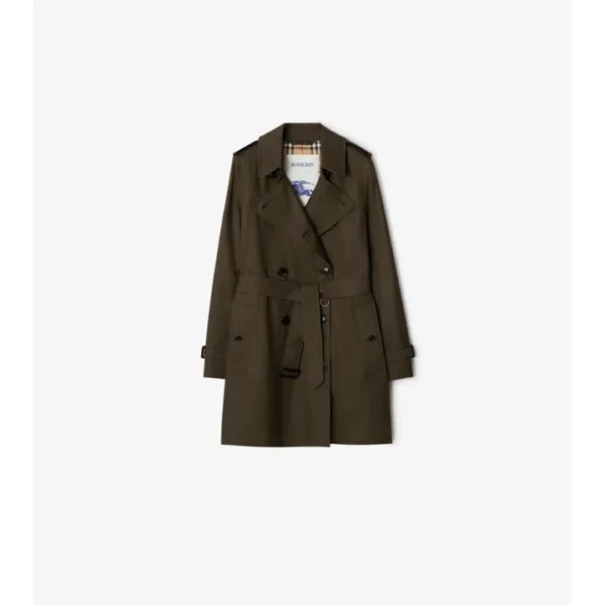Trench Kensington corto in Tropical Gabardine