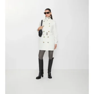 Trench Kensington corto in Tropical Gabardine
