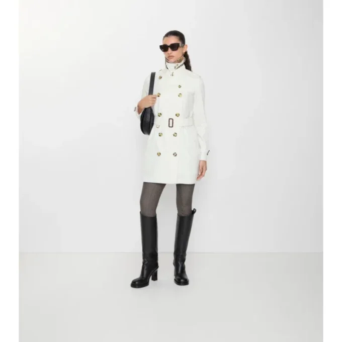 Trench Kensington corto in Tropical Gabardine