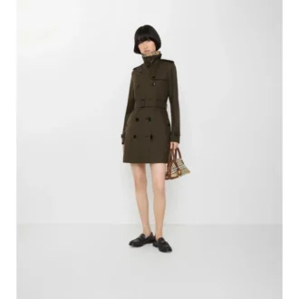 Trench Kensington corto in Tropical Gabardine