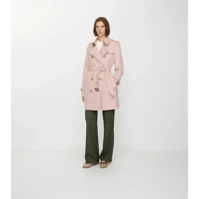 Trench Kensington corto in Tropical Gabardine