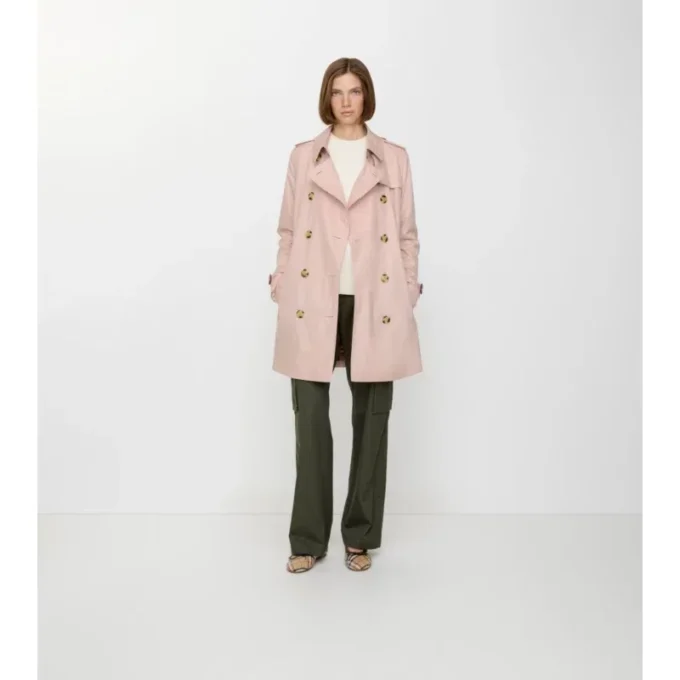 Trench Kensington corto in Tropical Gabardine