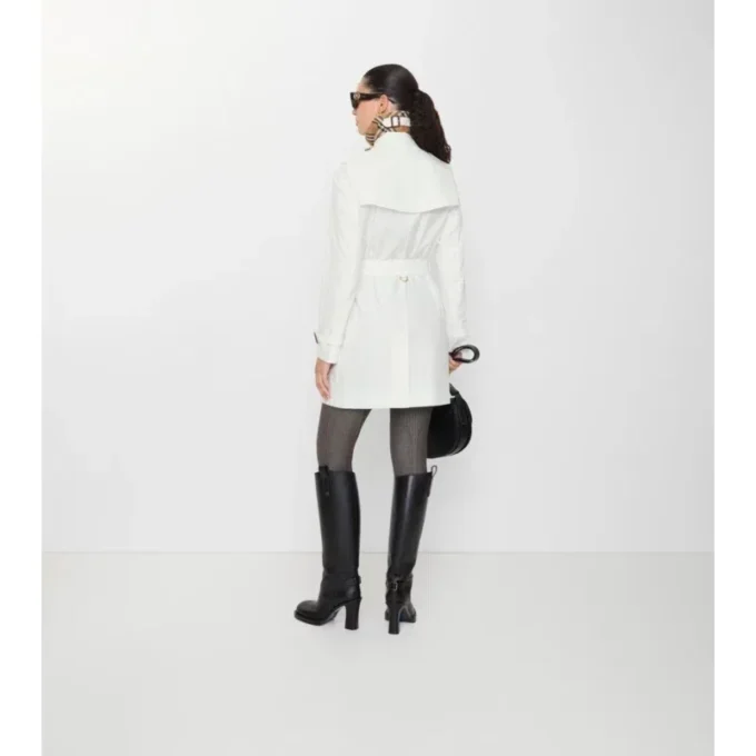 Trench Kensington corto in Tropical Gabardine