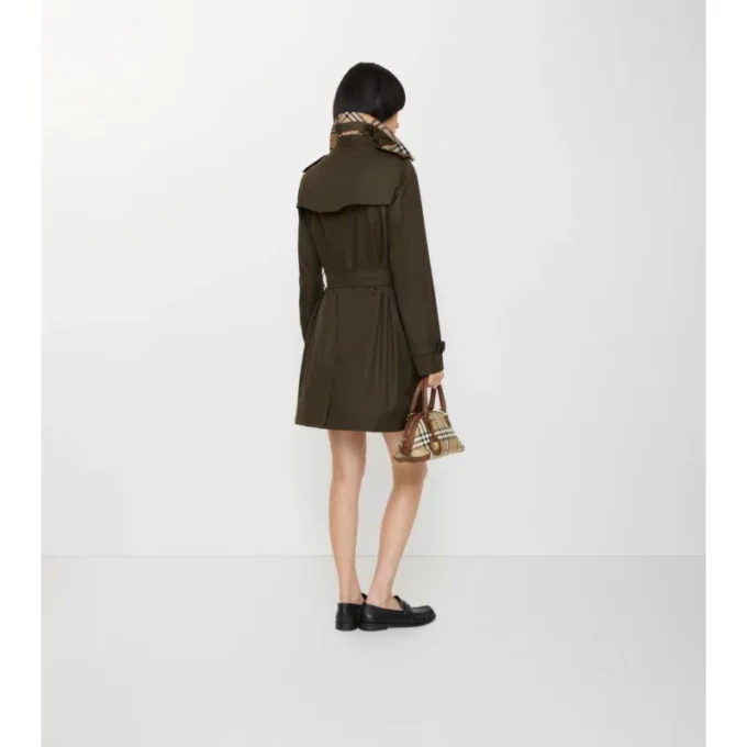 Trench Kensington corto in Tropical Gabardine