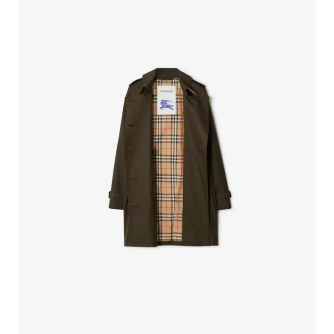 Trench Kensington corto in Tropical Gabardine