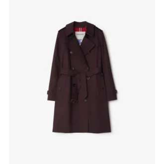 Trench Kensington in gabardine di media lunghezza