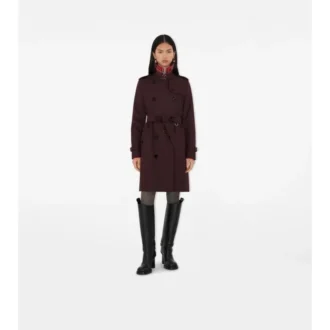 Trench Kensington in gabardine di media lunghezza