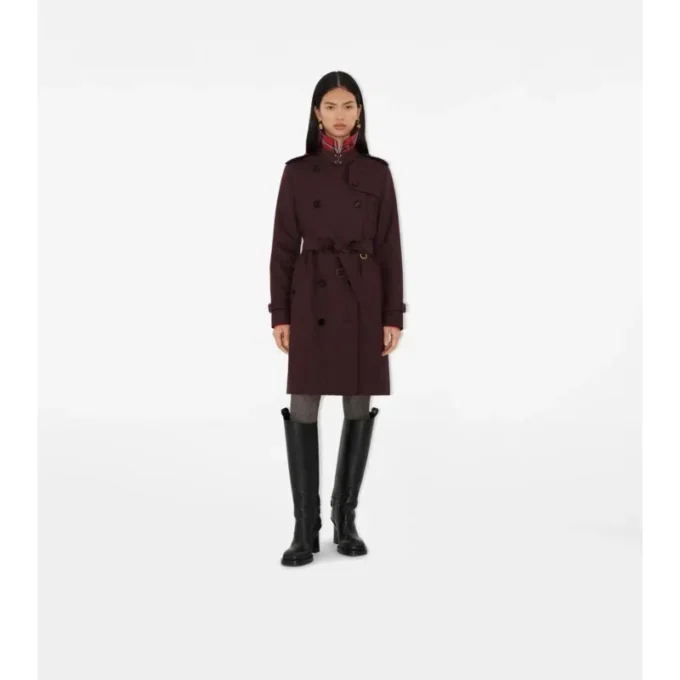 Trench Kensington in gabardine di media lunghezza