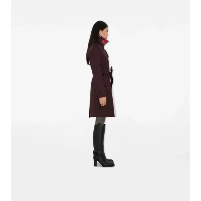 Trench Kensington in gabardine di media lunghezza