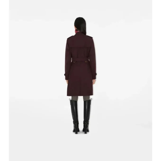 Trench Kensington in gabardine di media lunghezza