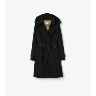 Trench Kensington in taffetà di media lunghezza