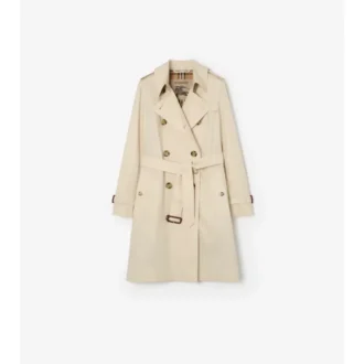 Trench Kensington in Tropical Gabardine di media lunghezza