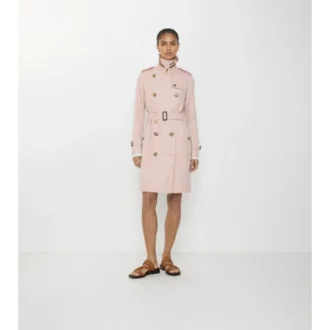 Trench Kensington in Tropical Gabardine di media lunghezza